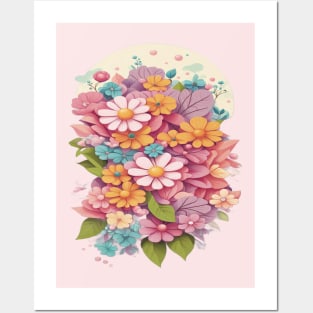 Blooming Flowers Posters and Art